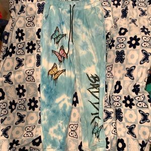 Rue21 Blue Butterfly Sweatpants in Women’s M